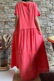 Tasha Damask T Shirt Maxi Dress Watermelon